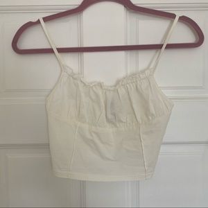 White crop top blouse - princess Polly